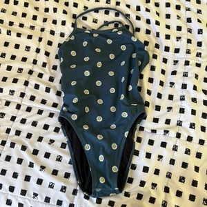 jolyn navy with flowers one piece